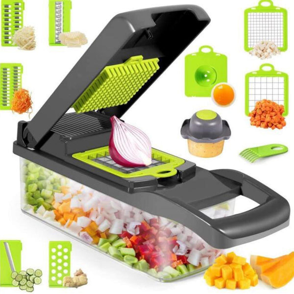 12 In 1 Manual Vegetable Chopper Kitchen Gadgets Food Chopper Onion Cutter Vegetable Slicer